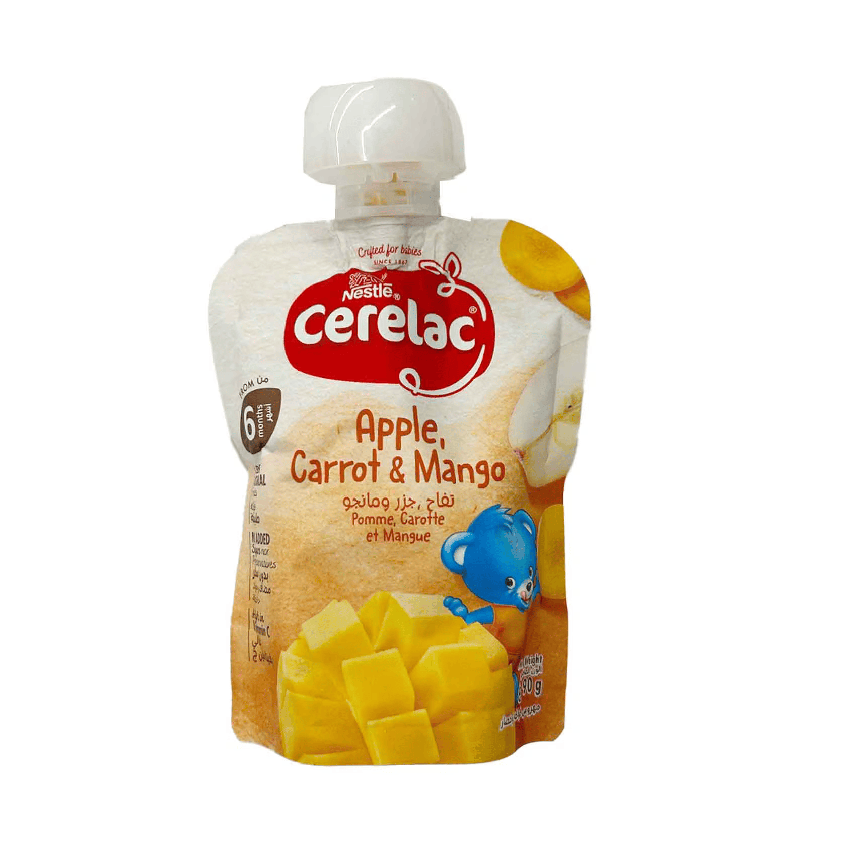 Cerelac Puree Apple Mango & Carrot  90g