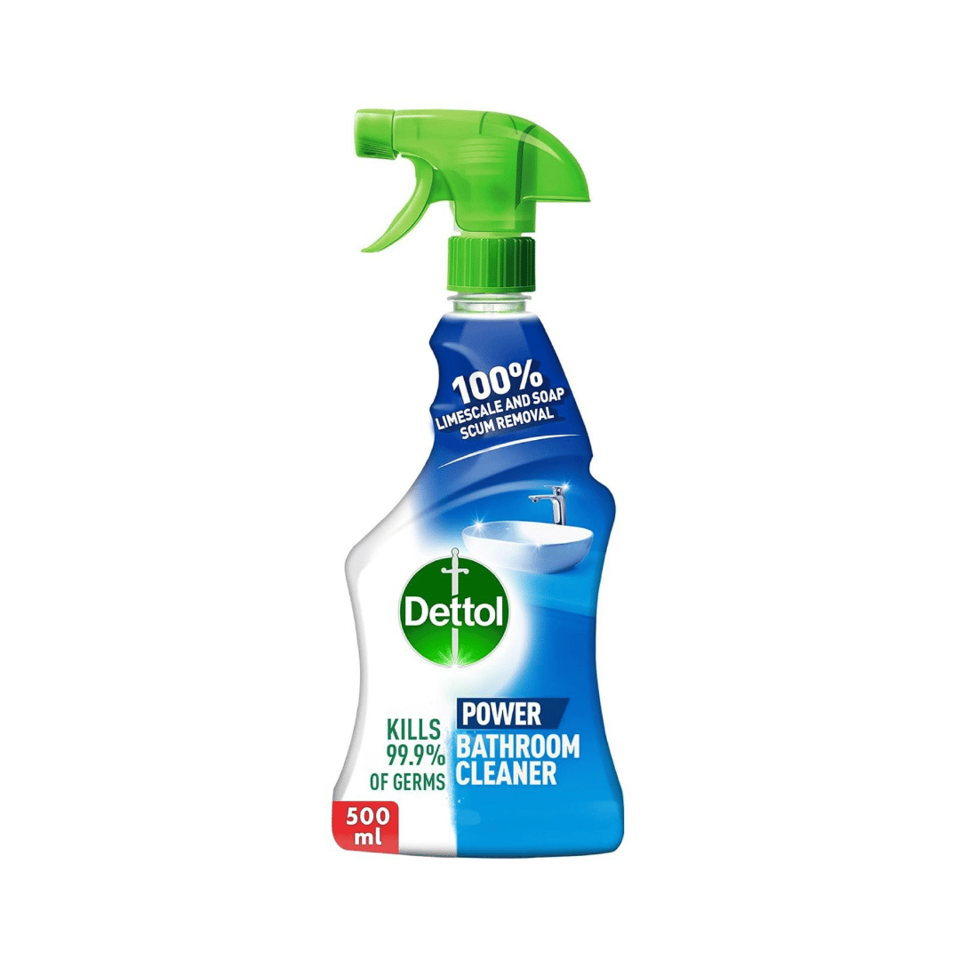 Dettol Power Bathroom Cleaner Spray Kills 99.9% Germs, 500ml