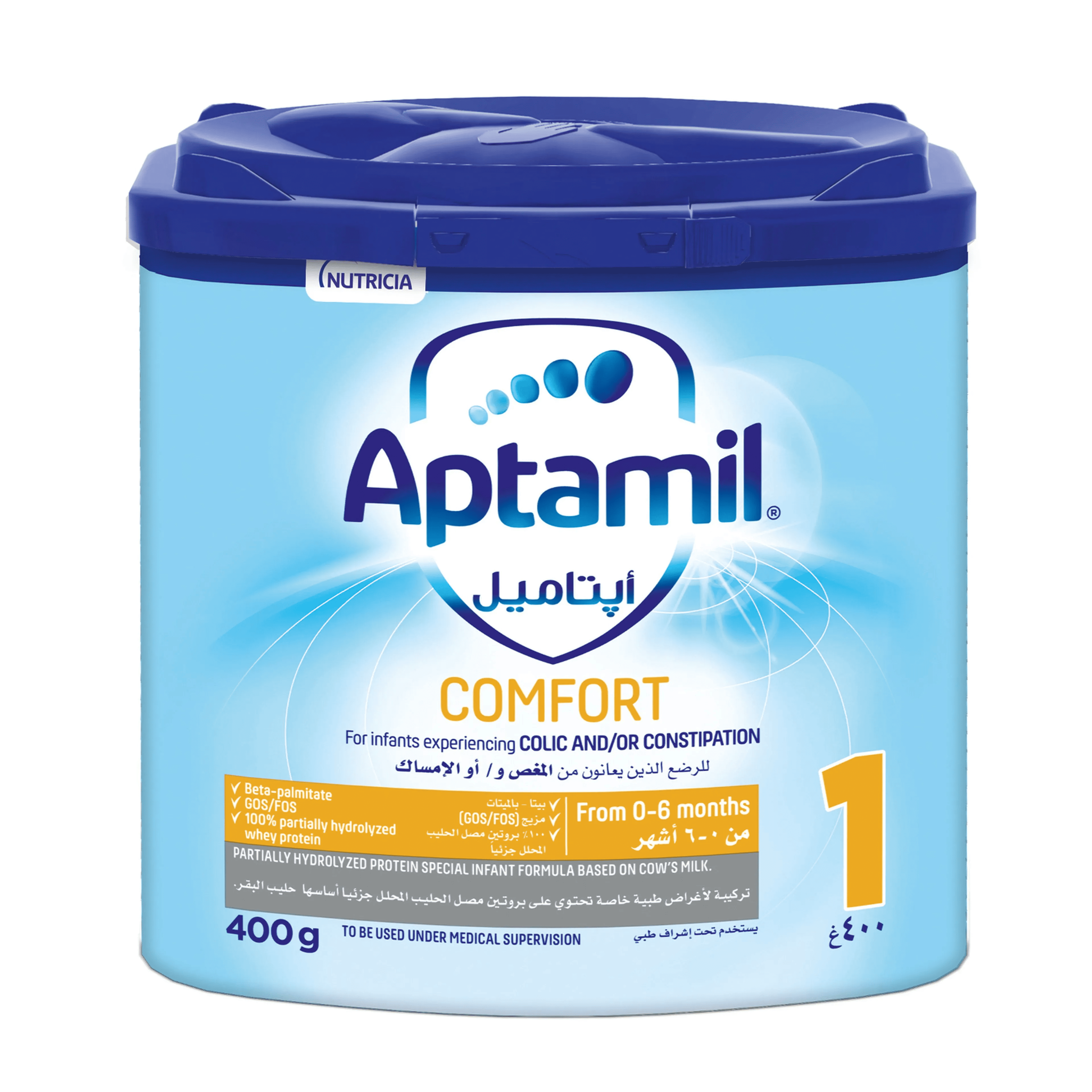 Aptamil Comfort Infant Milk Formula Stage 1 (0-6 Months), 400g