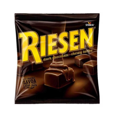 Riesen Dark Chocolate Chewy Toffee Bag, 150g