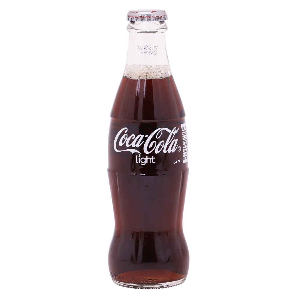 Coca-Cola Light Carbonated Soft Drink Glass Bottle, 290ML