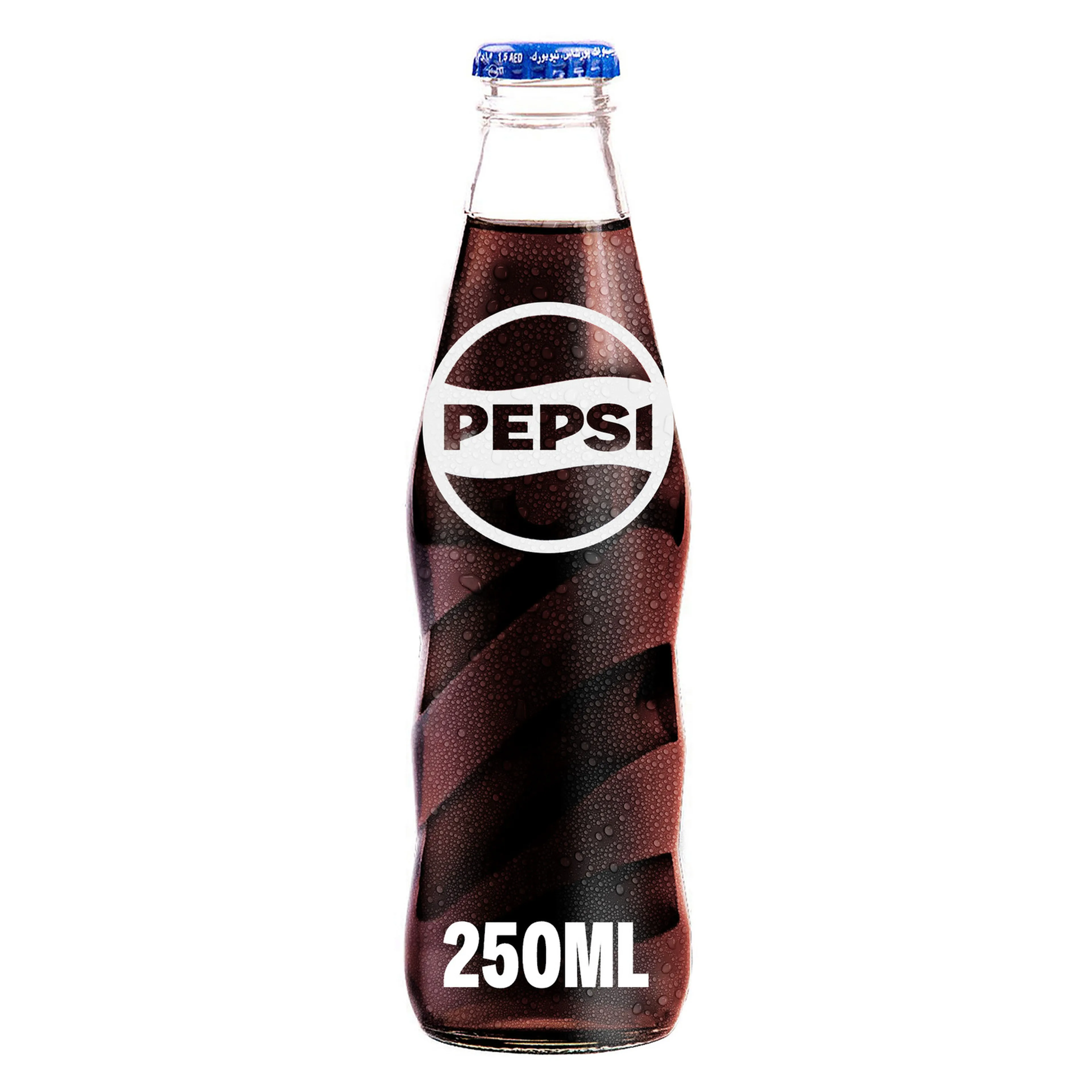 Pepsi Cola Soft Drink Glass Bottle, 250ML