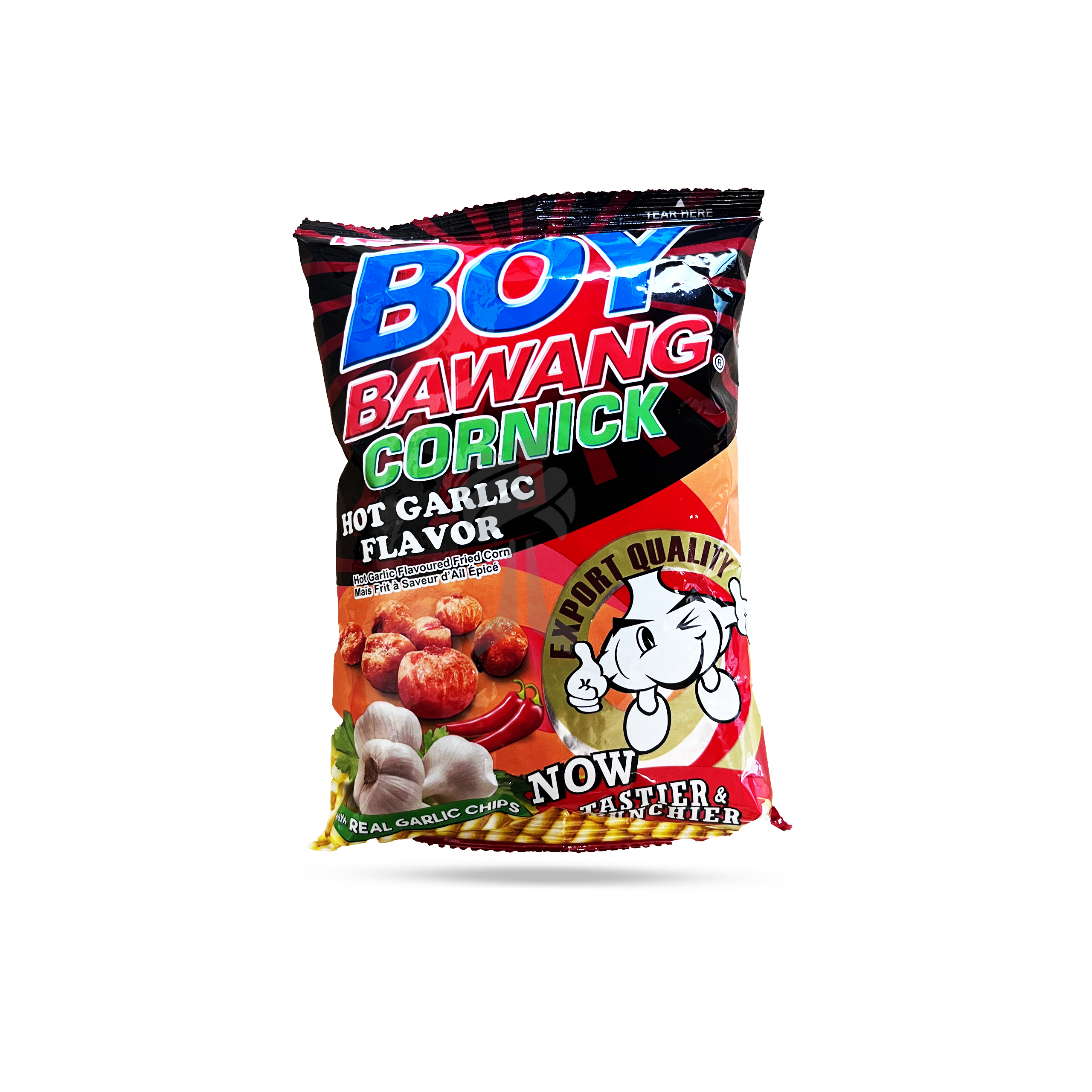Boy Bawang Hot Garlic Cornick, 100g