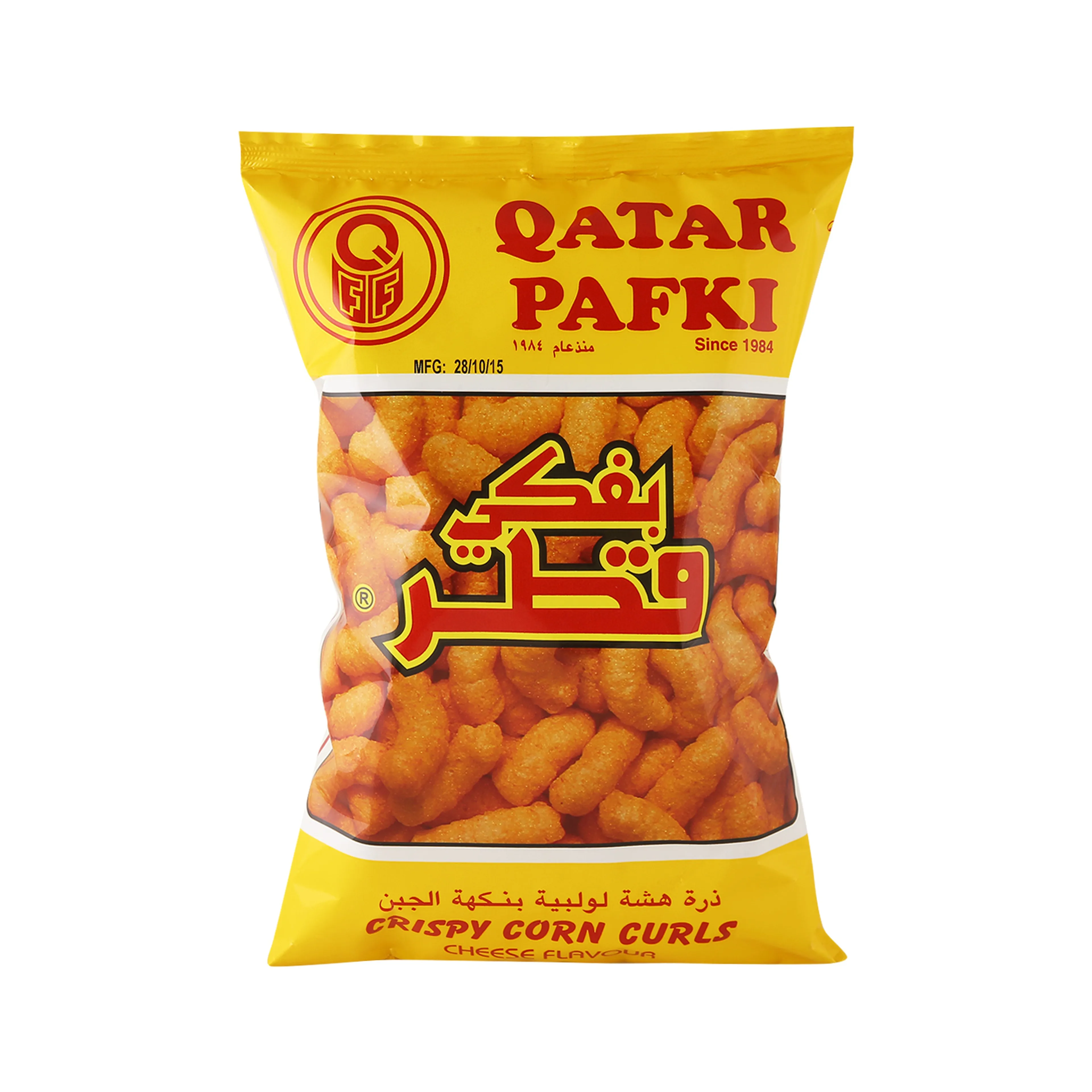 Qatar Pafki Cheese Crispy Corn Curls, 80g