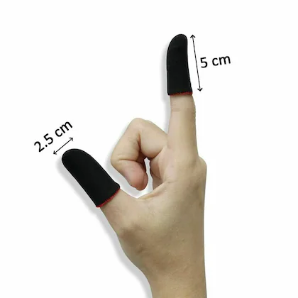 MOOZMOB GAMING PUBG FINGER SLEEVES FOR FREE FIRE PLAYING GAMES FINGER SLEEVE UNIVERSAL SIZE, SET OF 2