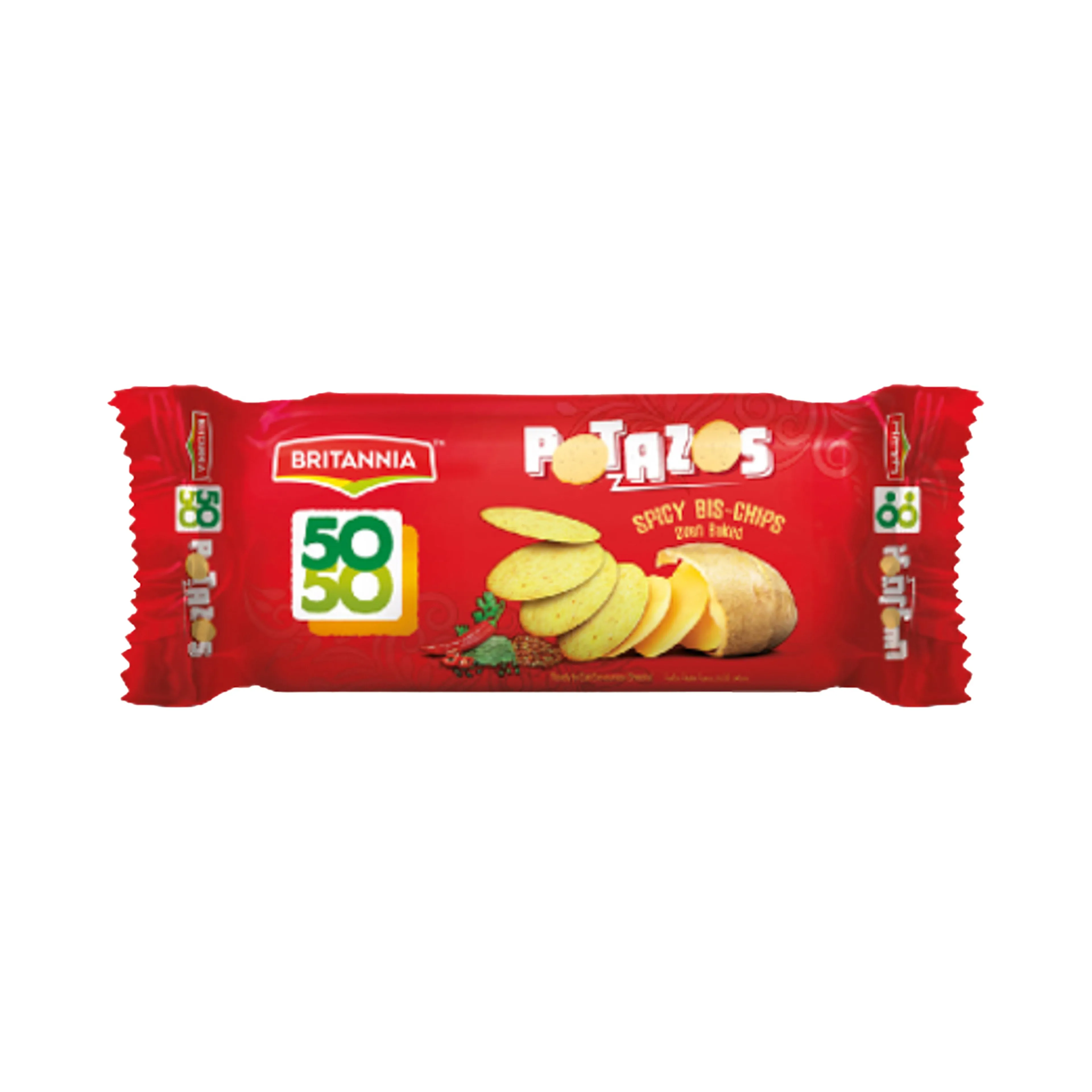 Britannia 50-50 Potazos Oven Baked Biscuits 100 G
