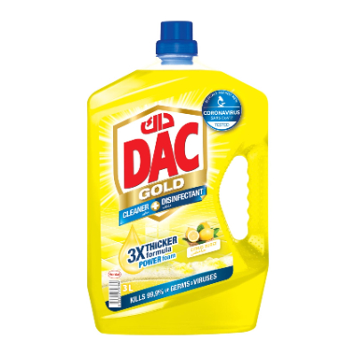 Dac gold cleaner disinfectant lemon with covid sticker 3l