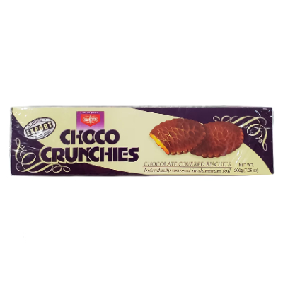 Fibisco Choco Crunchies Chocolate Covered Biscuit, 200g