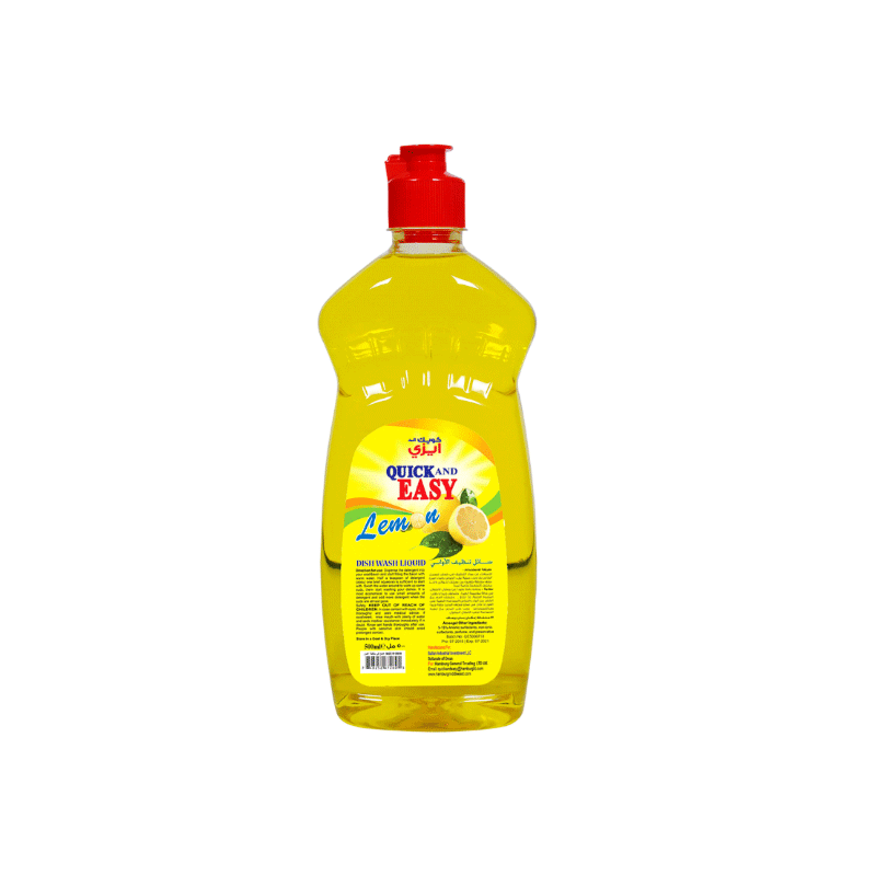 Quick and Easy Dishwashing Liquid Lemon 500ML