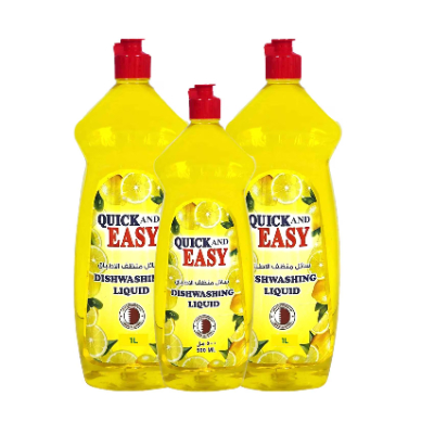Quick and Easy Dishwashing Liquid 2 X 1 L + 500 ML