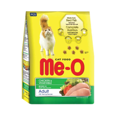Me-o Dry Adult Cat Food Chicken & Veg Flavor, 450g