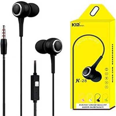 KIN K-28 STEREO IN-EAR WIRED EARPHONE BLACK