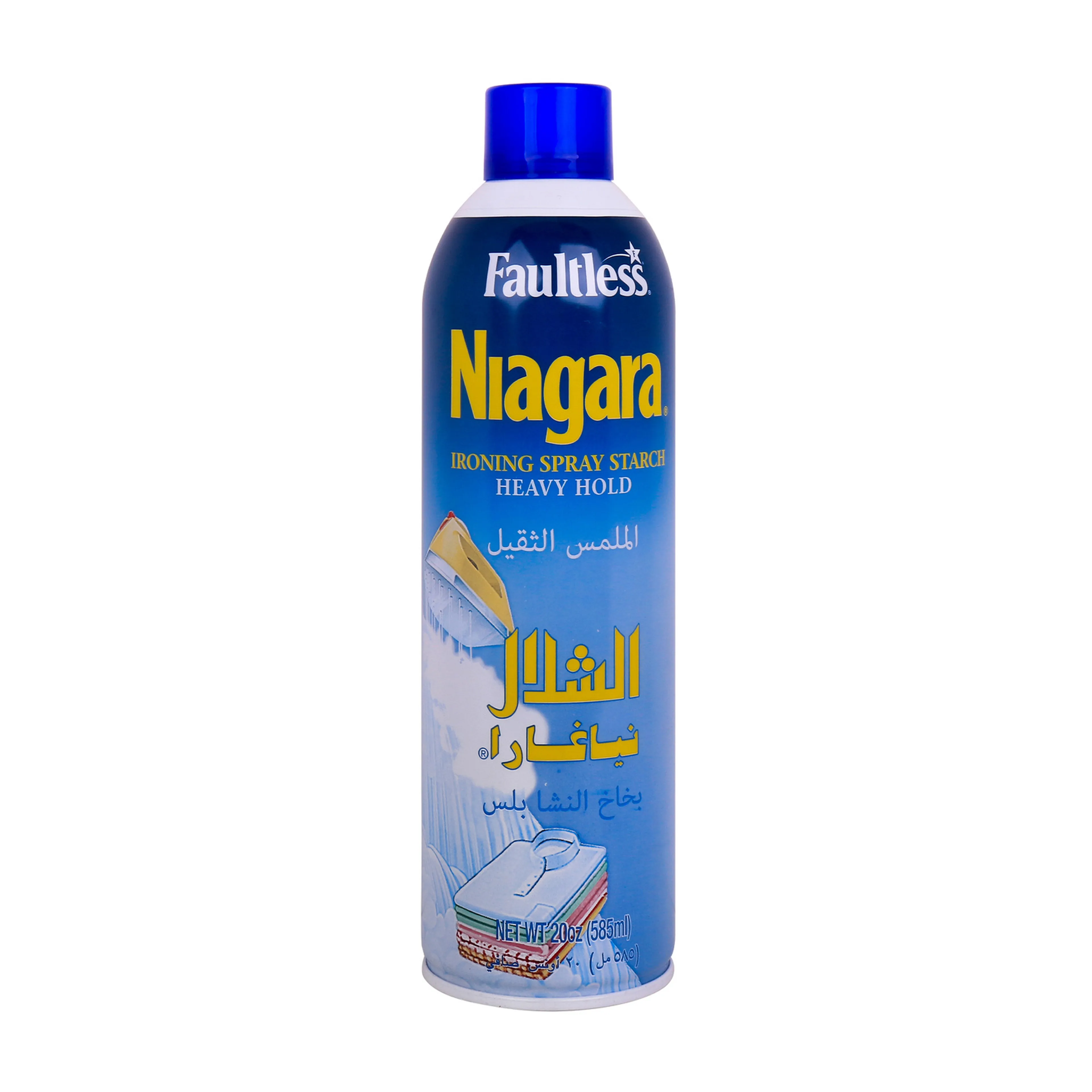 Faultless Niagara Heavy Hold Ironing Spray Starch, 585ML