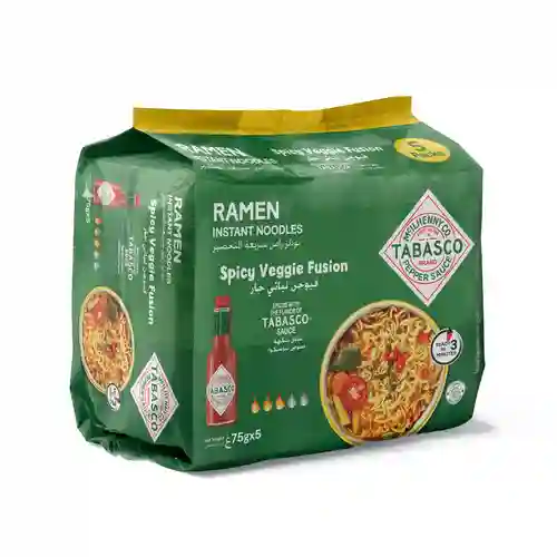 Tabasco Ramen Spicy Veggie Fusion 75GM *5