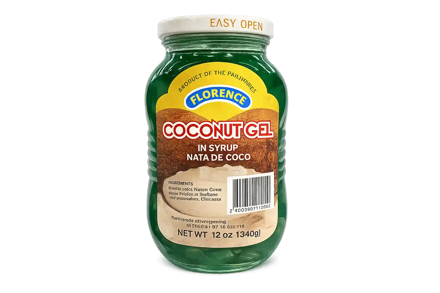 Florence Coconut Gel Nata De Coco Green 340GM