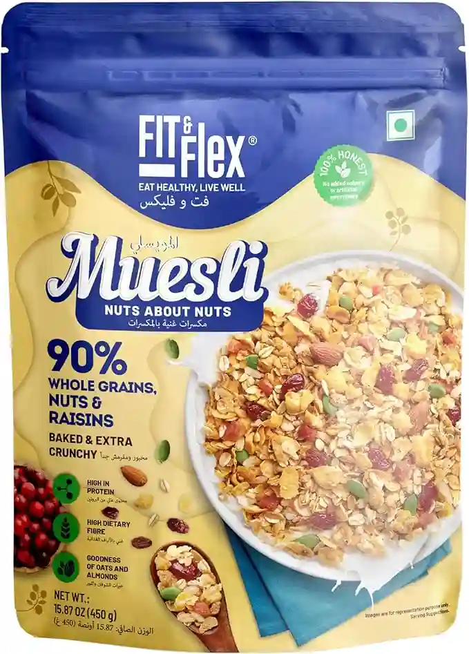 Fit&flex Musesli Whole Grains Nuts&raisins