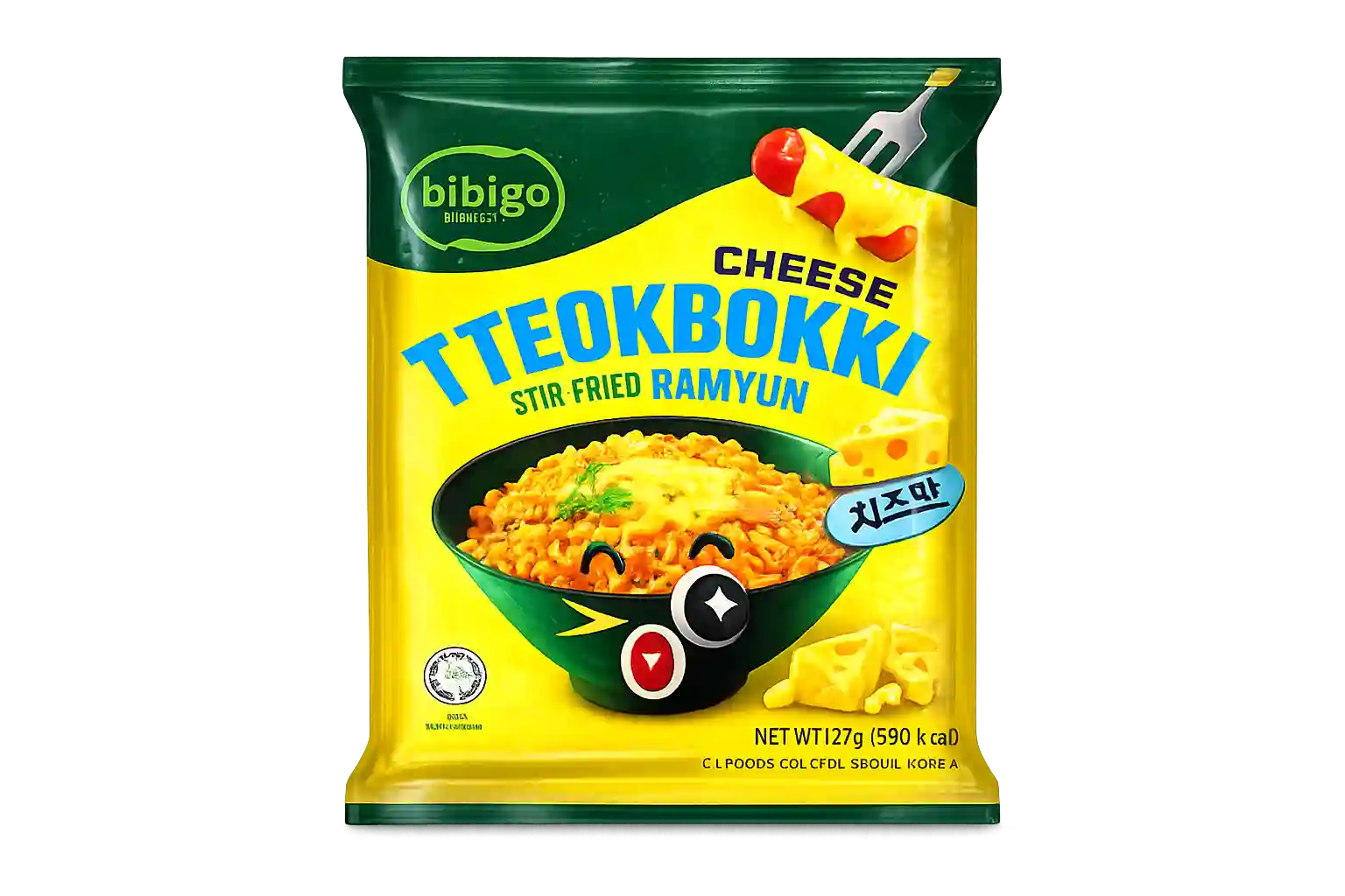 Bibigo Cheese Tteokbokki Stir-fried Ramyun 127GM
