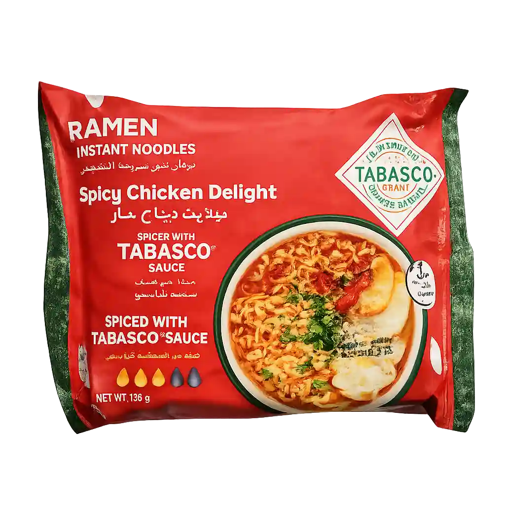 Tabasco Ramen Spicy Chicken Delight  75GM