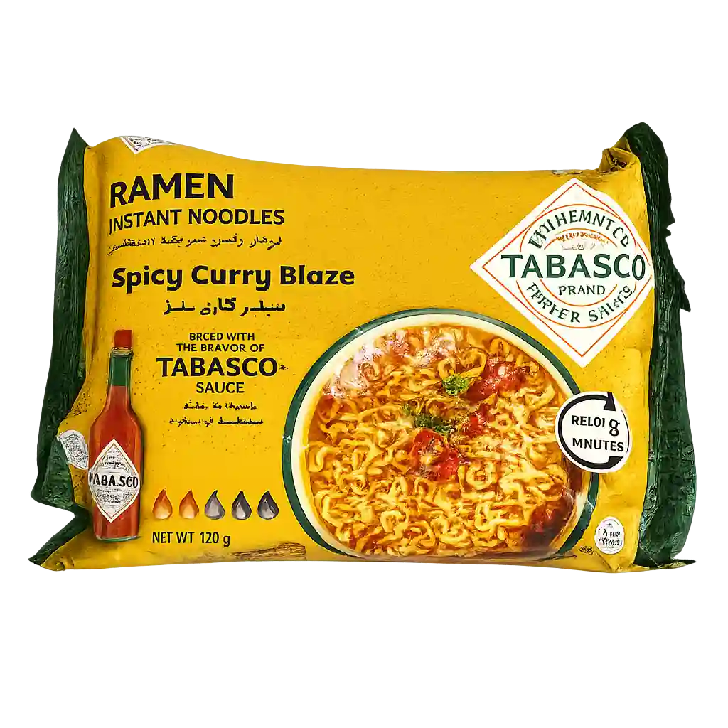 Tabasco Ramen Spicy Curry Blaze Instant Noodles 75GM