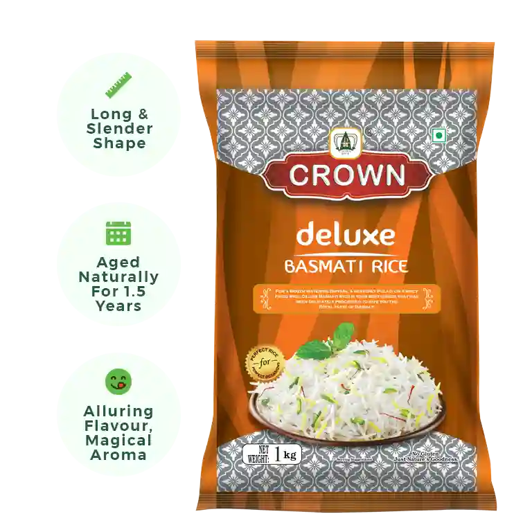 Crown Deluxe Basmati Rice 1kg