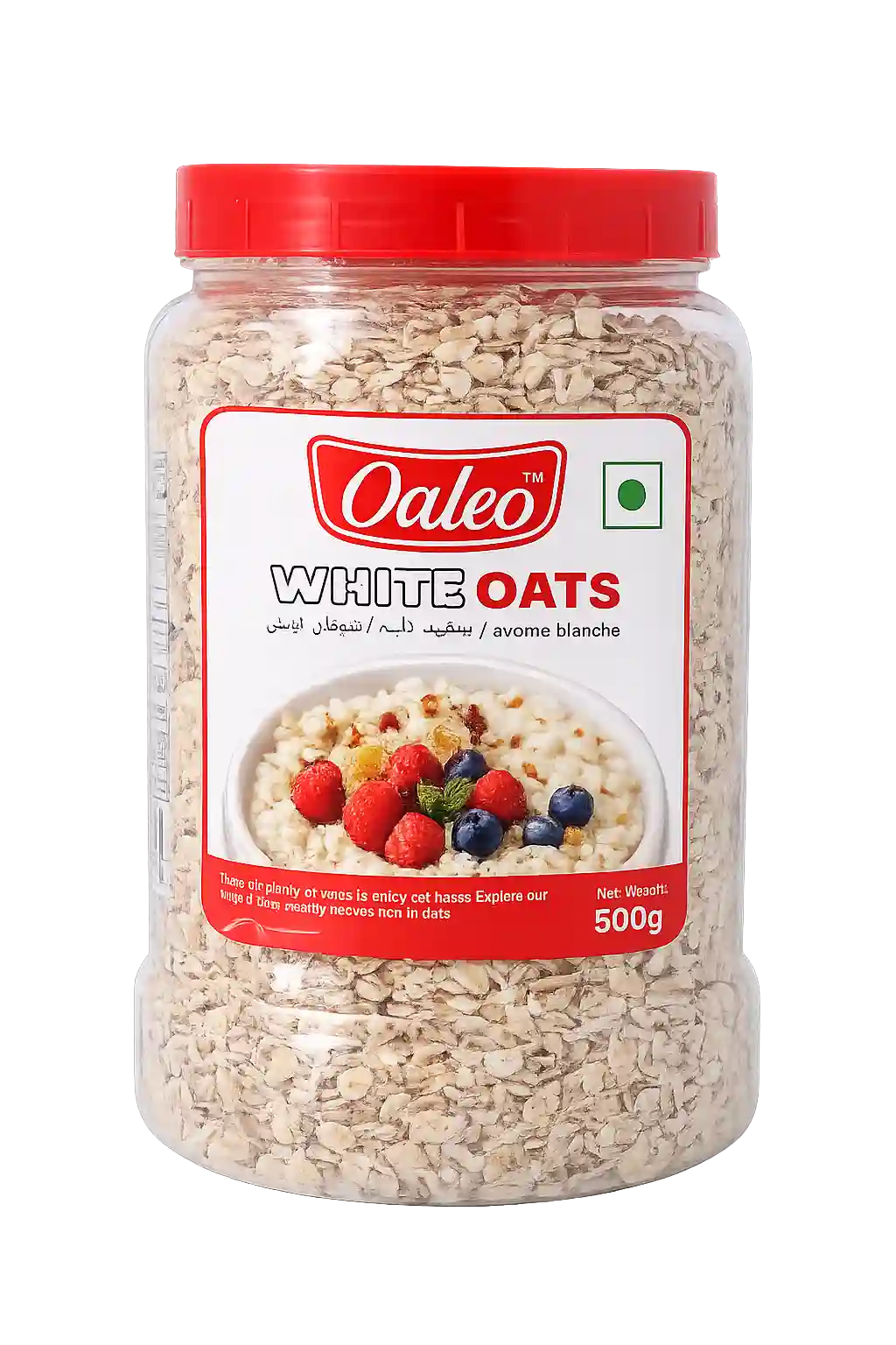 Oaleo White Oats 500g Jar