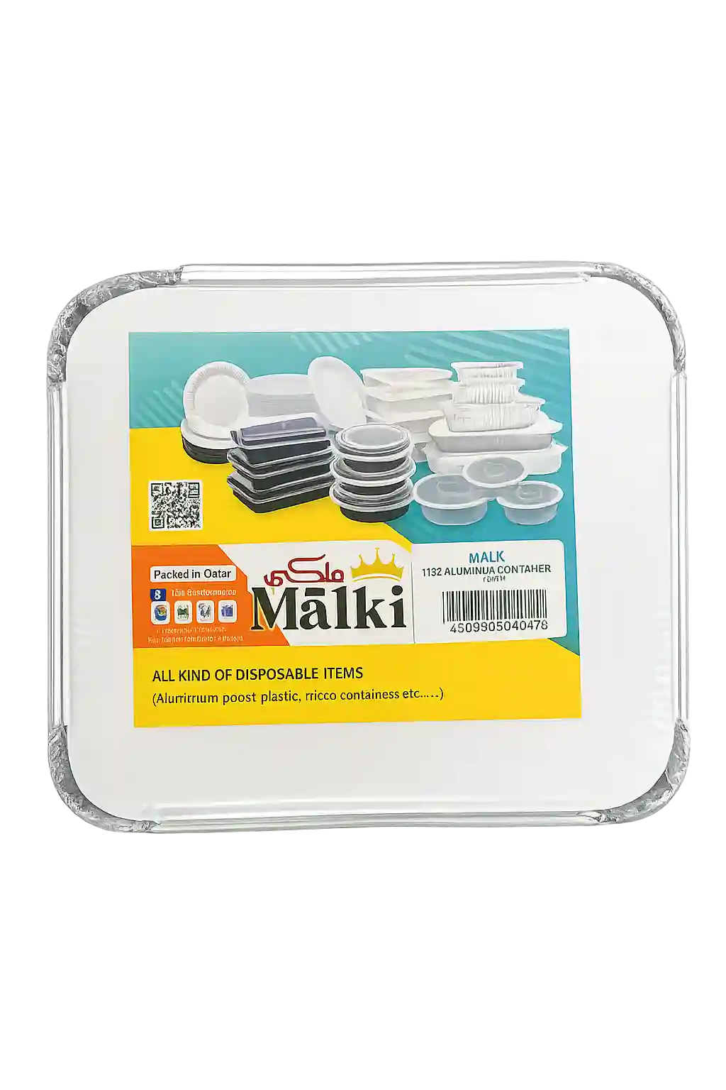 1120 Aluminium Container+lid 1*10 Royal Pack Rpac1