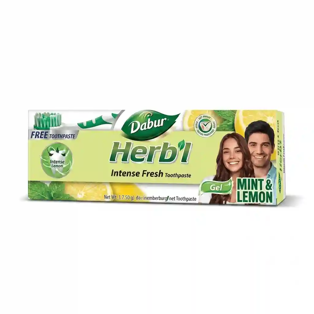 Dabur Herbal Mint&lemon T/Paste+brush 150GM