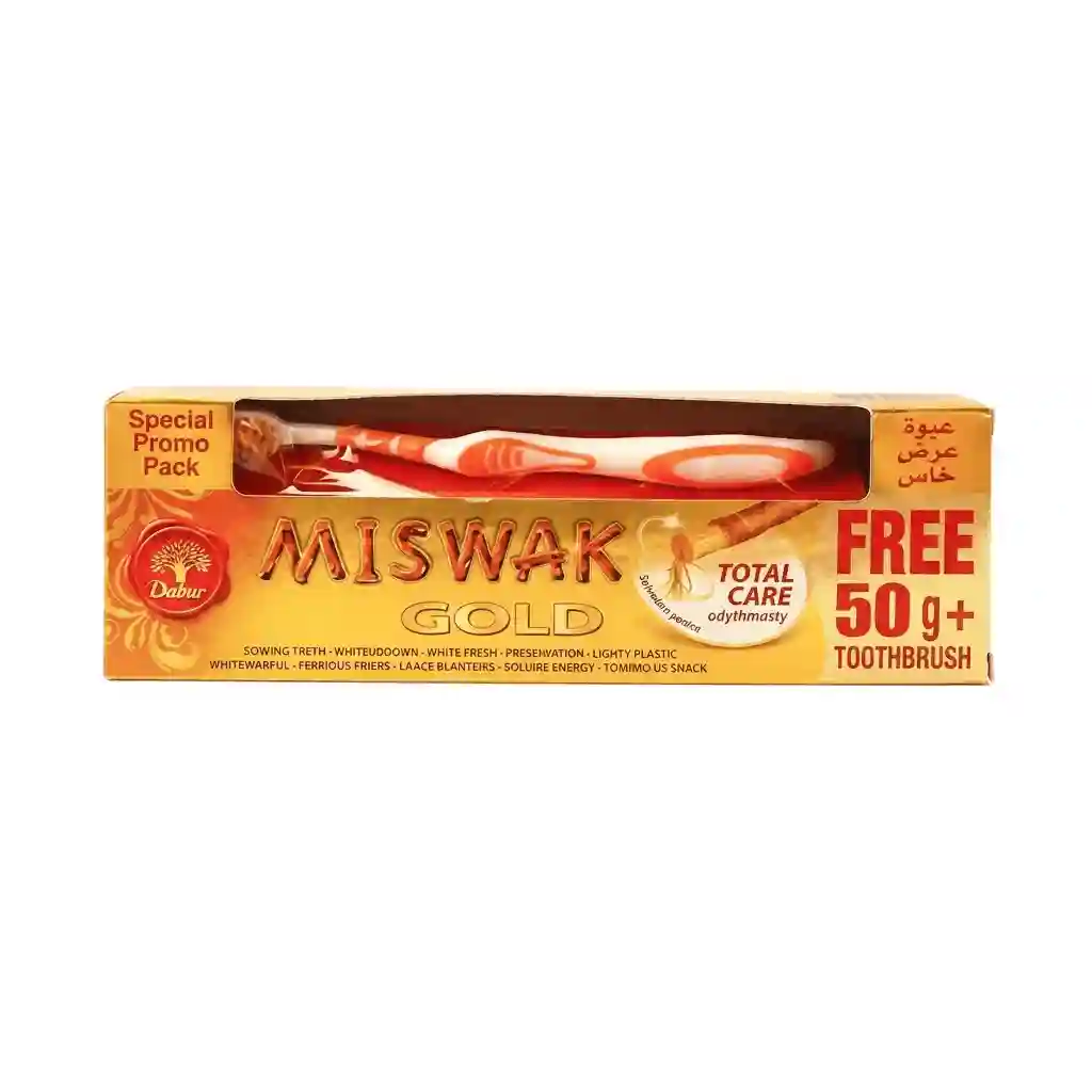 Miswak Gold Toothpaste120gm+50gm-toothbrush
