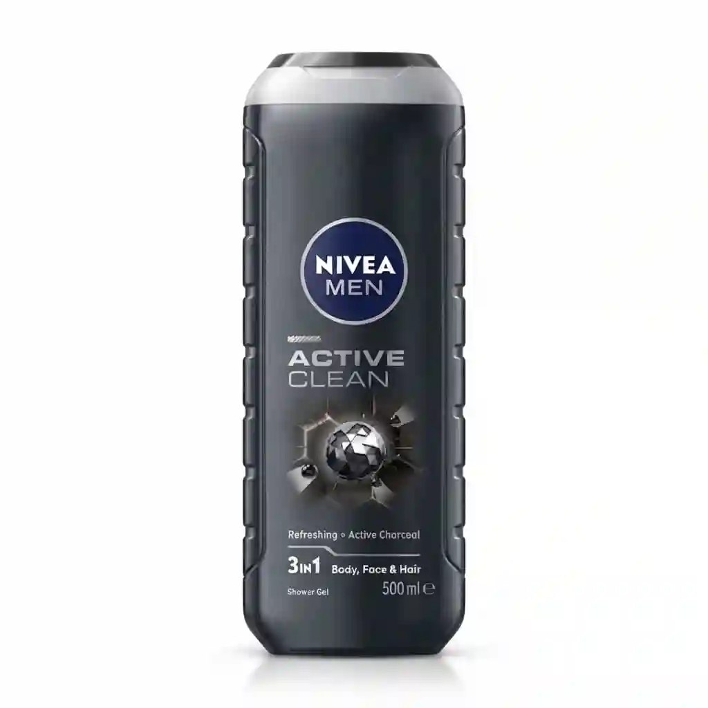 Nivea Active Clean 3in1 Shower Gel 500ML