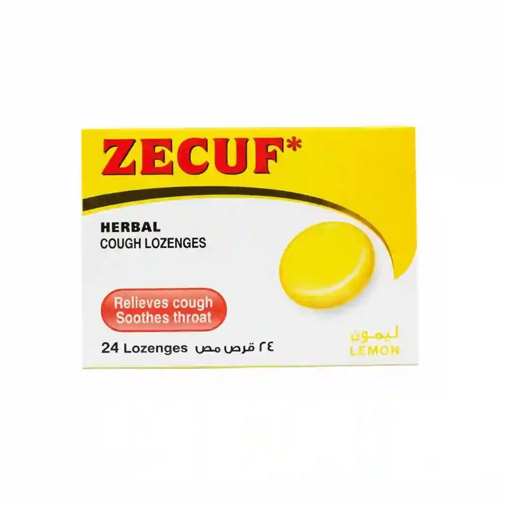Zecuf Herbal Cough Lozenges Yellow 24 Pcs Lemon