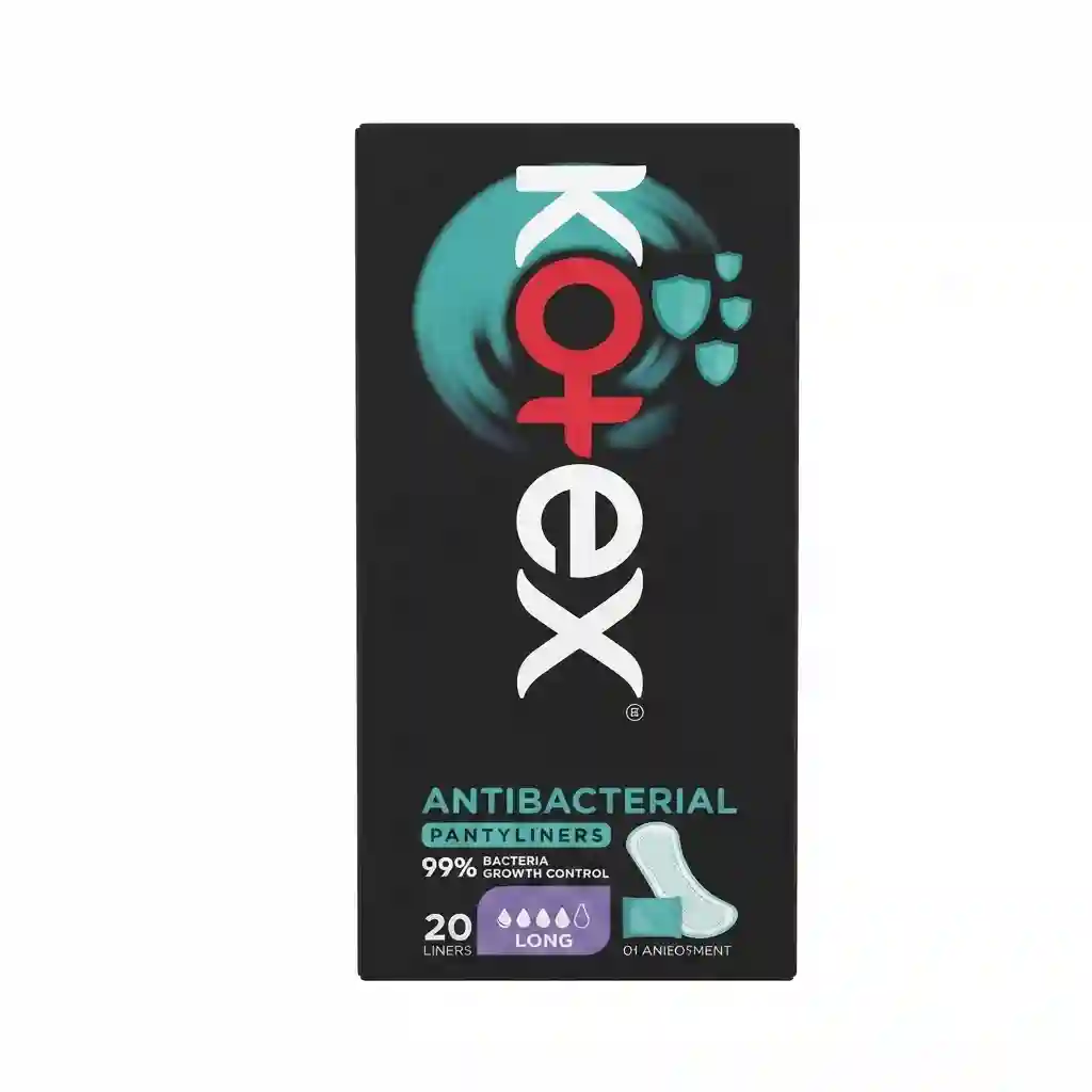 Kotex Antibacterial Pantyliners Long 20liners