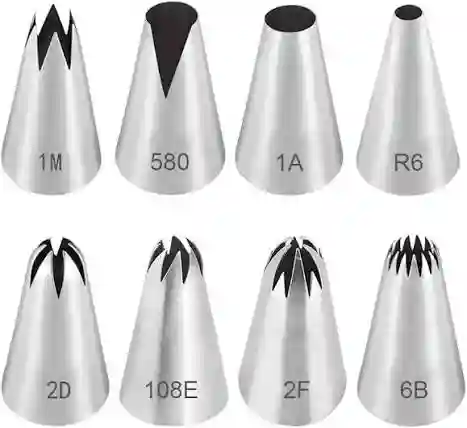 Pipping Bag Nozzle 8pcs Mc