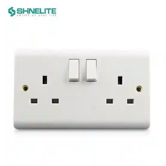 Adnext Double Socket 13a Switches 406white