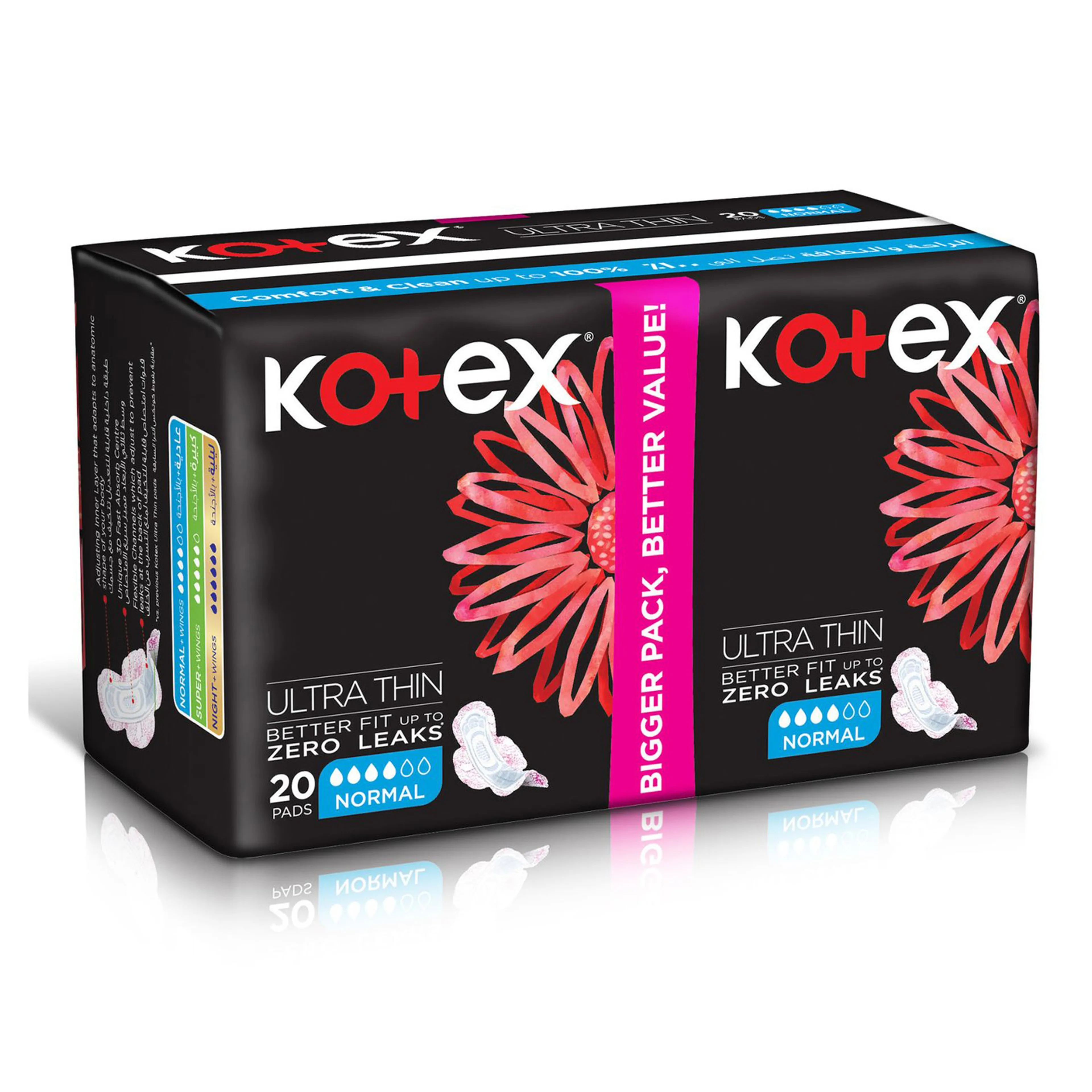 Kotex Maxi Pads Normal Wings 20s