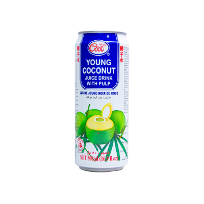 Ice Cool Young Coconut Juice With Pulp Roasted 500 ML