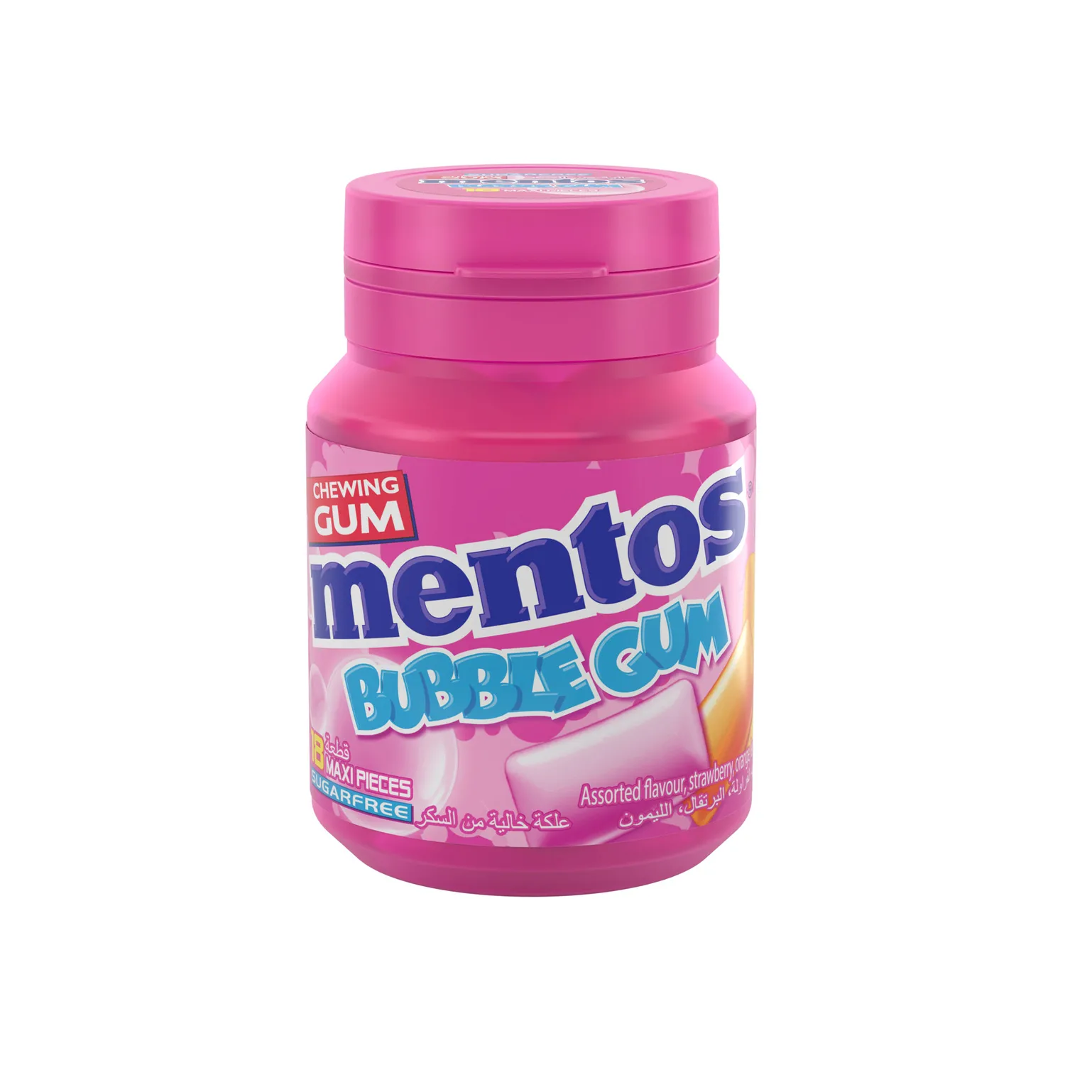 Mentos Bubble Gum Sugar Free, 18 Pieces+