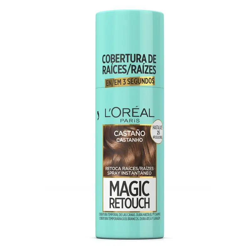 L'oreal Magic Retouch Hair Spray - 3 Chatain, 75ML