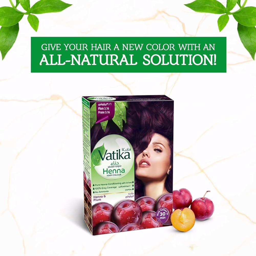 Vatika Henna Plum Color, 60g