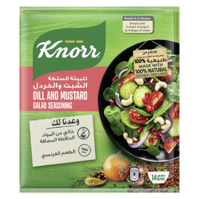 Knorr Salad Seasoning Dill and Mustard 4*10GM Cpd-11959