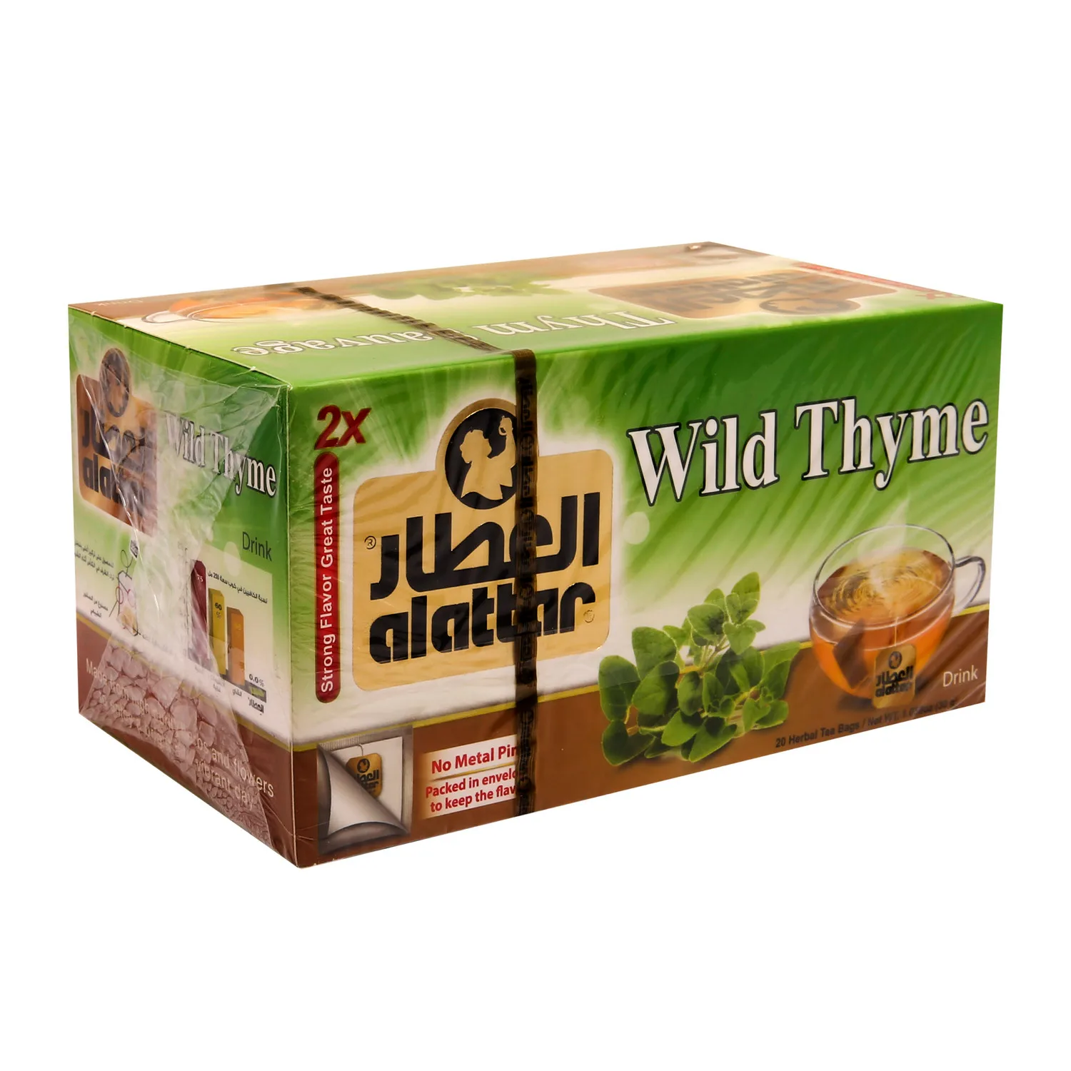 Al Attar Wild Thyme Herbal Tea Bags, 20 Bags