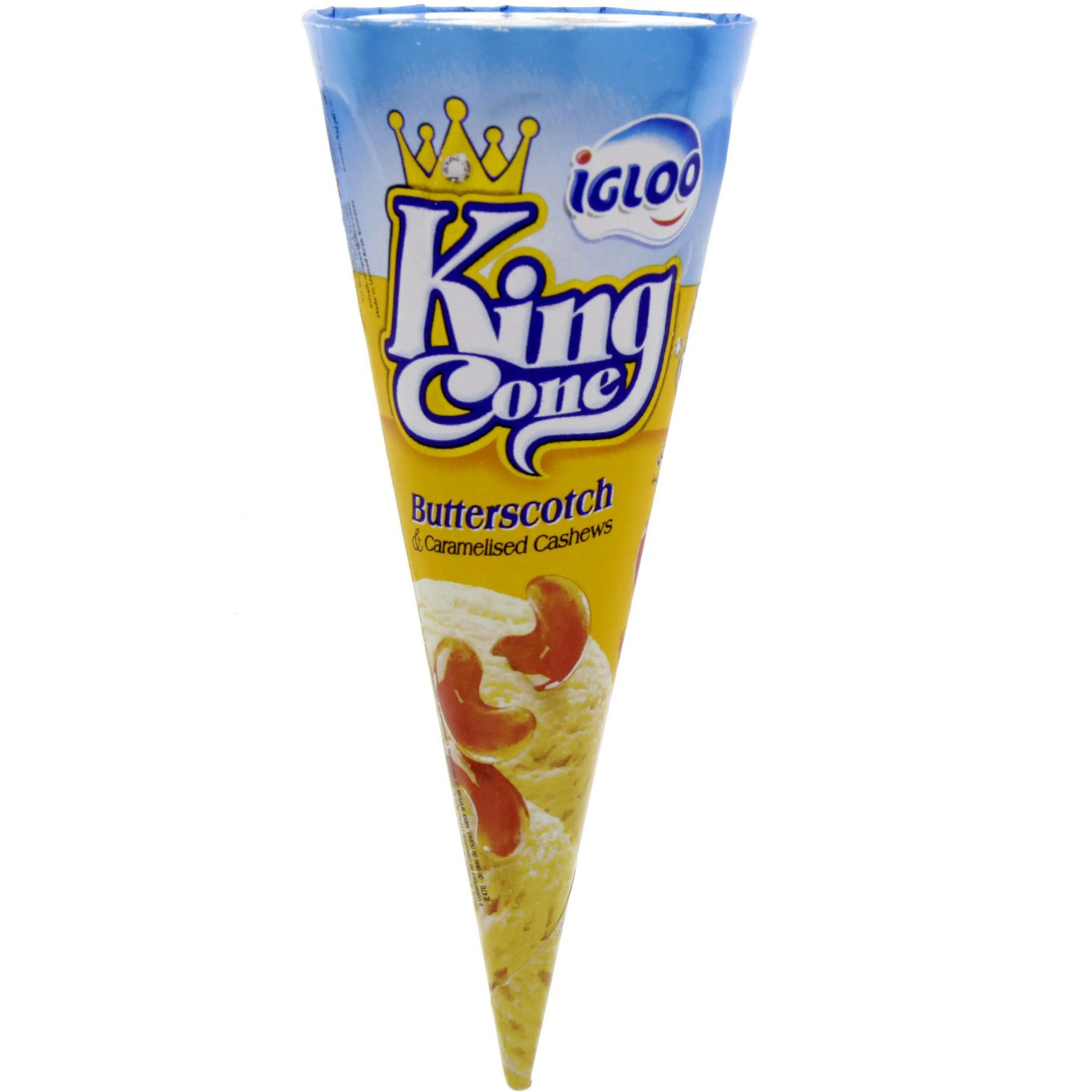 Igloo Butterscotch King Cone Ice Cream, 120 ML