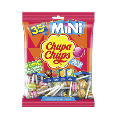 Chupa Chups Mini Lollipops Bag, 210gm