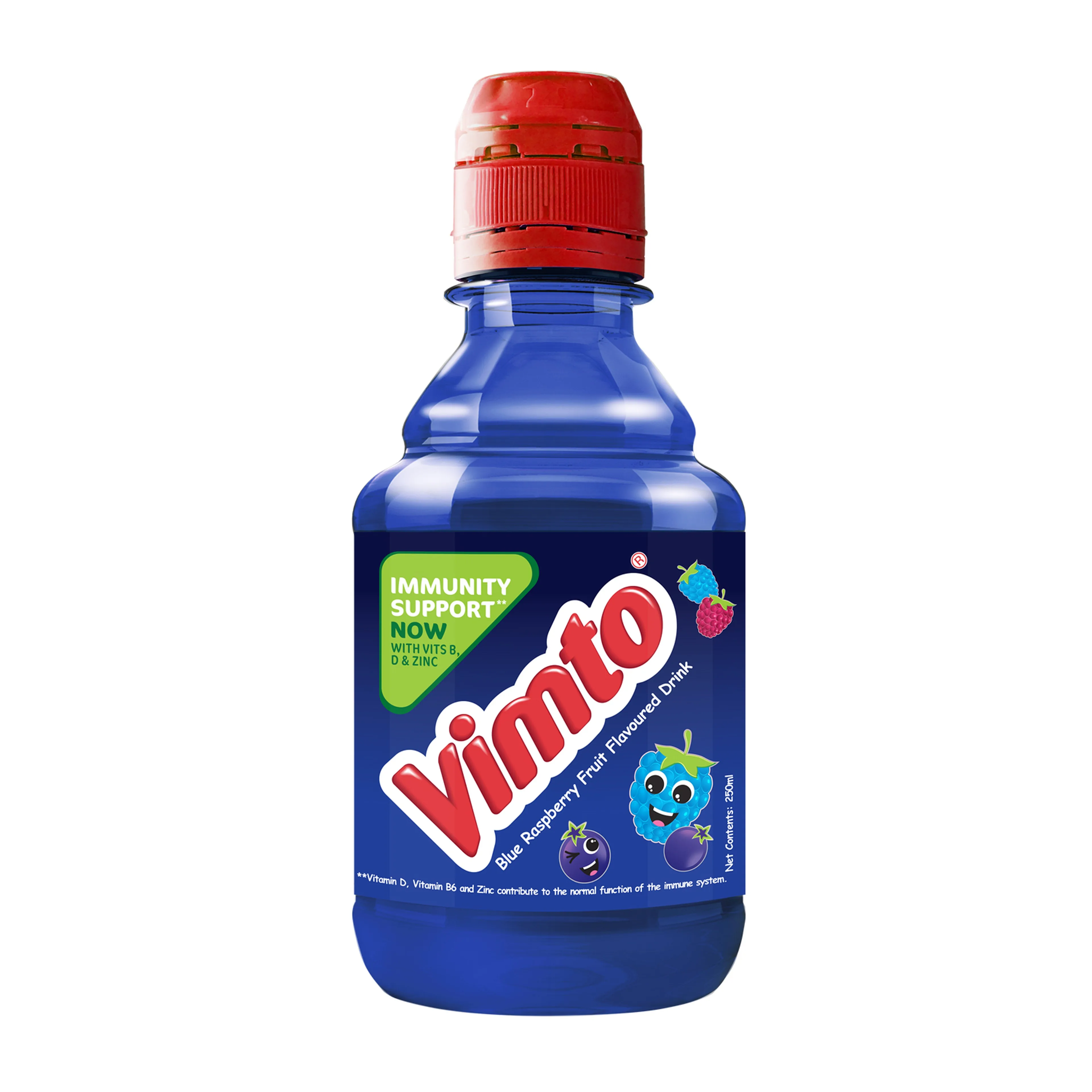 Vimto Blue Raspberry Flavor Fruit Flavored Drink, 250ML