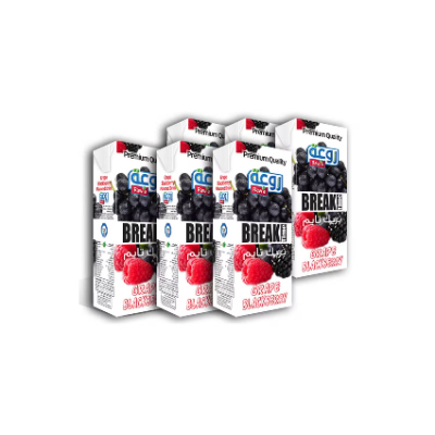 Break Time Grape Blackberry Drink 200 ML X6