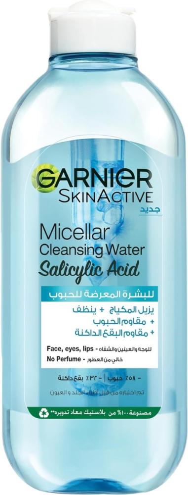 Garnier Skinactive Micellar Cleansing Water for Acne Prone Skin, 400ML