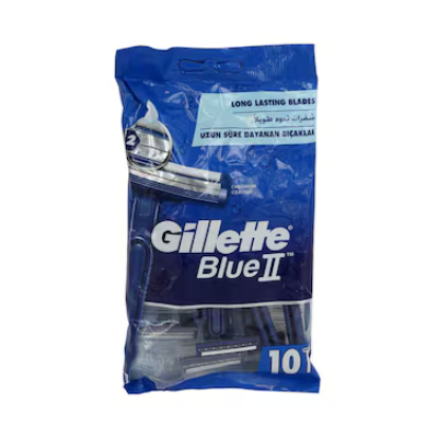 Gillette Blue Ii Disposable Razors 10 Pcs