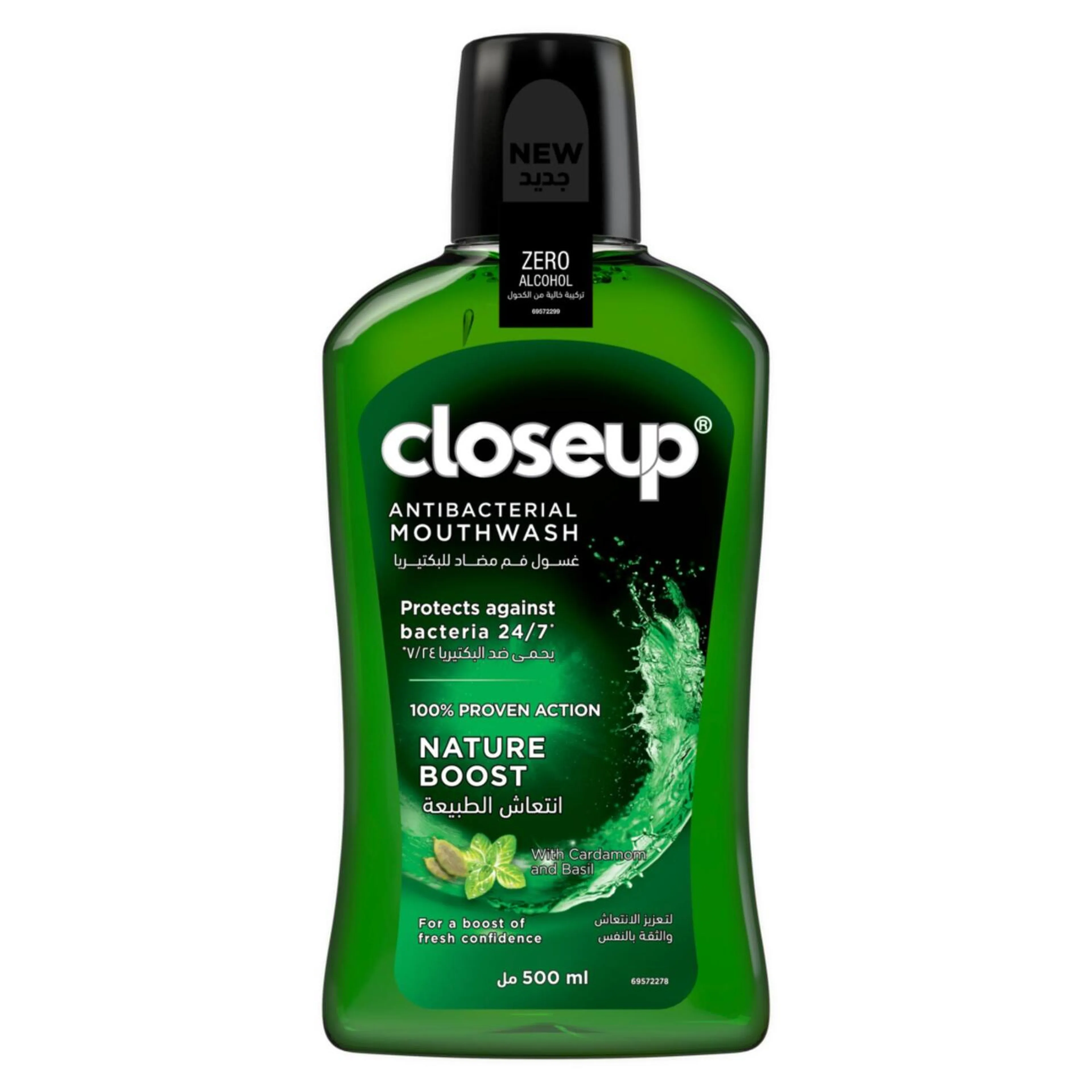 Closeup Antibacterial Nature Boost Mouthwash, 500ML