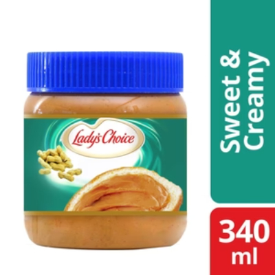 Ladys Choice Peanut Spread Sweet & Creamy 340 Gm