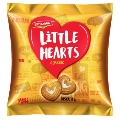 BRITANNIA LITTLE HEARTS BISCUITS, 50.5G