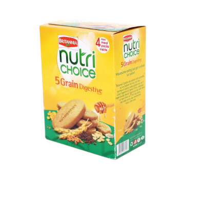 BRITANNIA NUTRI CHOICE 5 GRAIN DIGESTIVE BISCUITS, 200 G